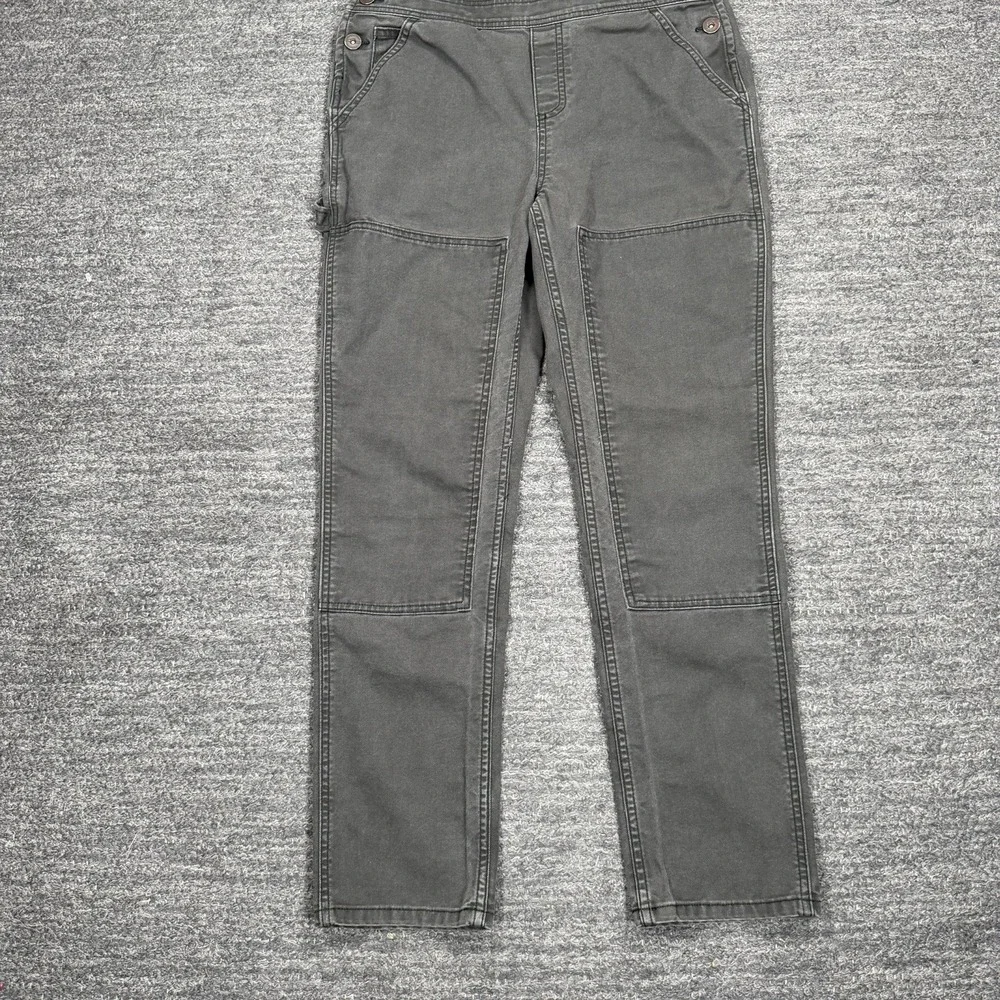 REI Co-op Trailsmith Bib Overalls Women 4  Workwear Double Knee Canvas Garden